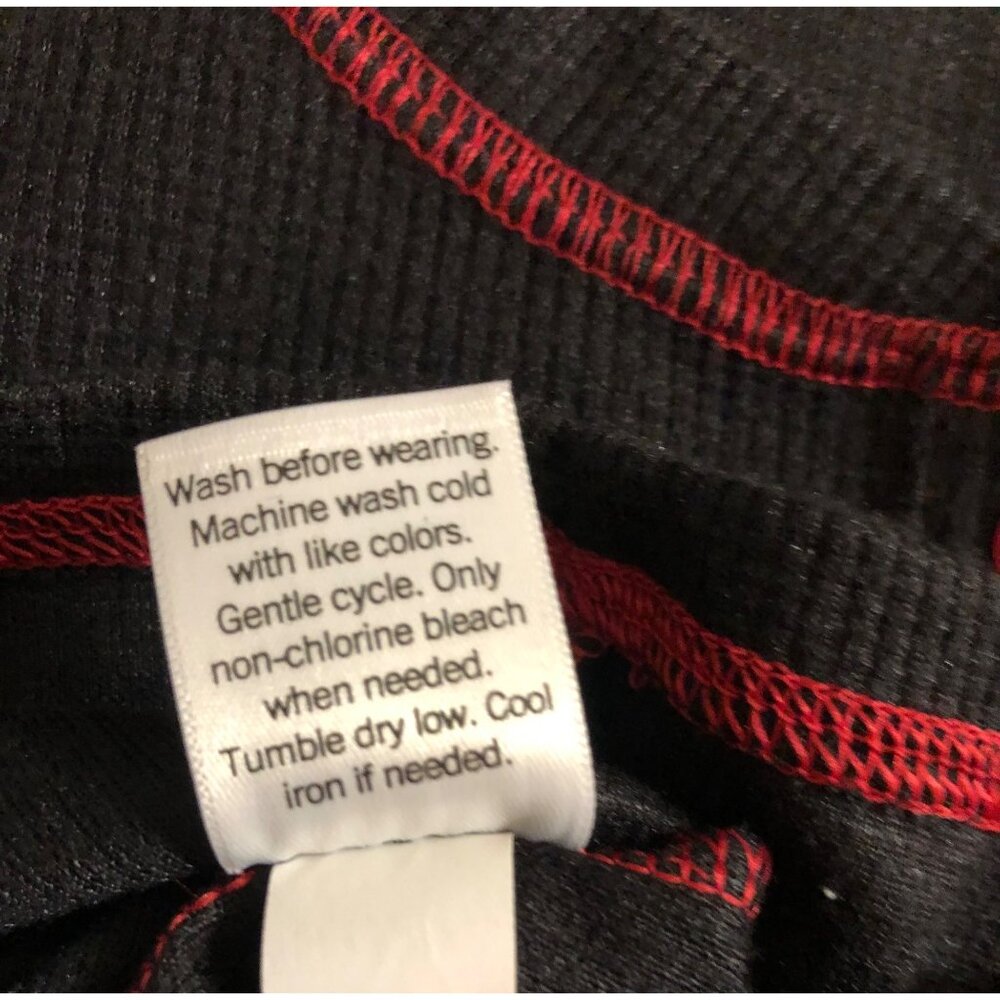 Sonoma Sleepwear Women's Size XL Black/Red Trim Thermal Long Sleeve Sleep Shirt - Picture 6 of 6